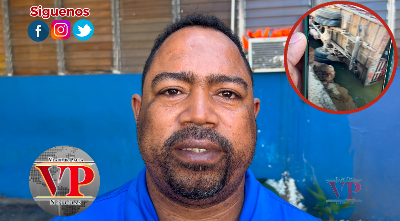 Hombre denuncia que enajenado mental tomó control de su camión y lo lanzó al río en SFM