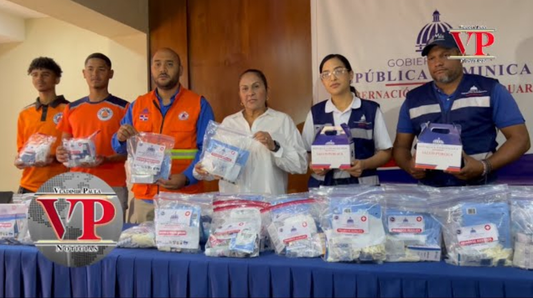 Gobernación entrega botiquines a Defensa Civil y Salud Pública en SFM como parte del operativo Semana Santa 2025