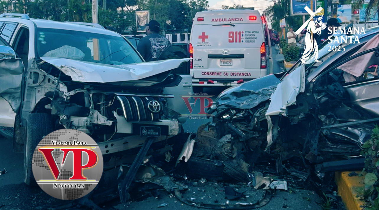 Aparatoso accidente en SFM deja varios heridos la mañana del Domingo de Resurrección