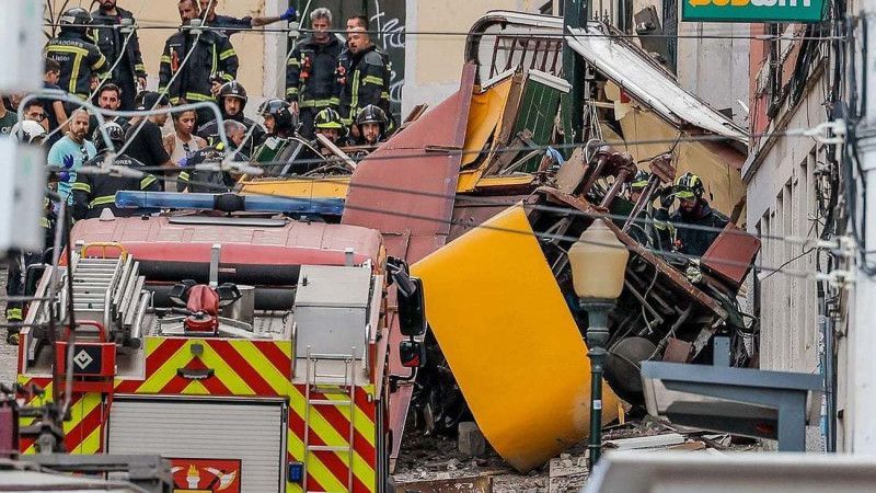 Descarrilamiento de funicular en Lisboa ha dejado al menos 15 muertos y 18 heridos