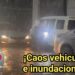 Inundaciones repentinas y caos vehicular en San Francisco de Macorís por fuerte aguacero
