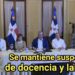 Autoridades mantienen suspensión de docencia y labores en provincias en alerta roja