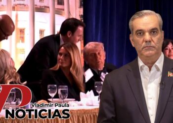 Abinader califica de “cobarde” tiroteo durante cena encabezada por Trump