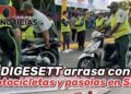 Digesett retiene decenas de motocicletas y pasolas durante operativo de Semana Santa 2026 en SFM