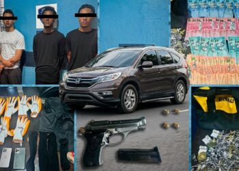 Capturan a cuatro hombres tras asalto a joyería en Santiago; recuperan dinero y prendas robadas