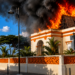 Se incendia histórica Logia Restauración No. 11 en el corazón de Puerto Plata