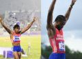 Marileidy Paulino y Gabriel Moronta brillan bajo la lluvia con actuaciones históricas
