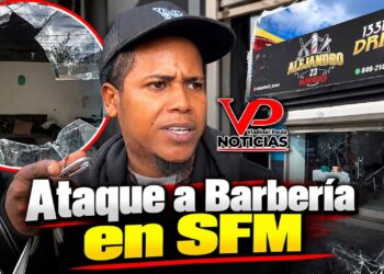 Atacan negocio Alejandro 23 Barber Shop en SFM