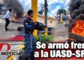 Estallan protestas en la UASD de SFM por parte de grupo estudiantil